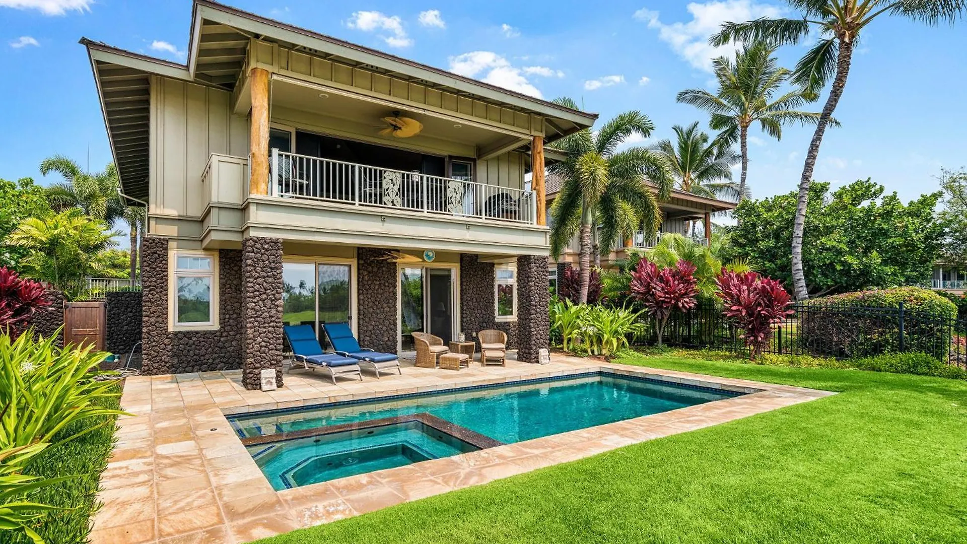 Lägenhet Tropical Villa Wprivate Pool Golf Course Views Waikoloa