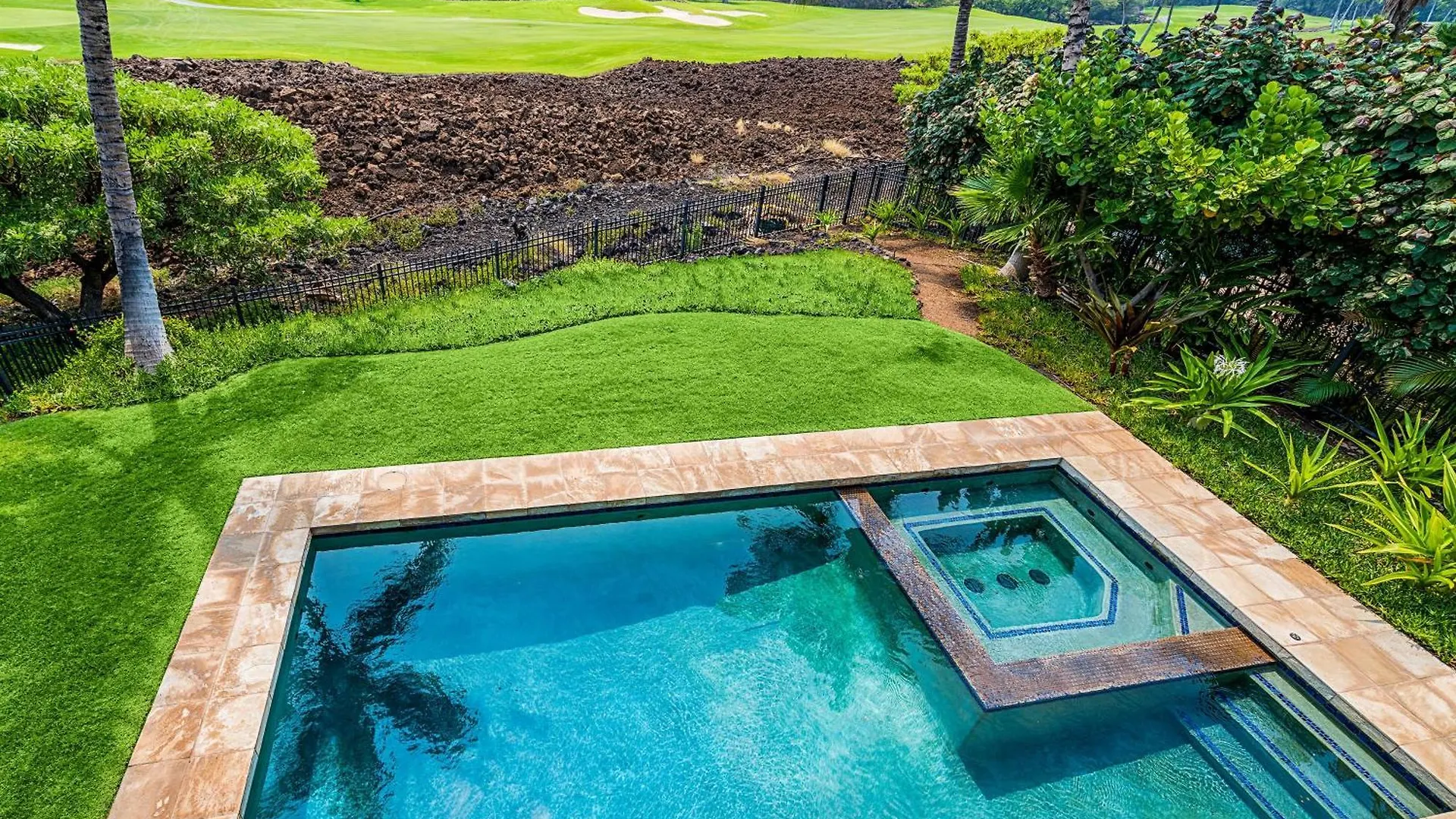 Tropical Villa Wprivate Pool Golf Course Views Waikoloa Apartamento