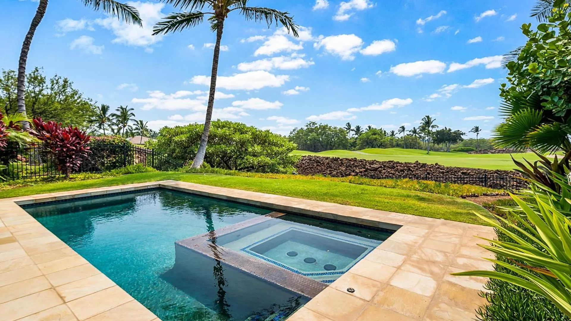 Tropical Villa Wprivate Pool Golf Course Views Waikoloa Apartamento